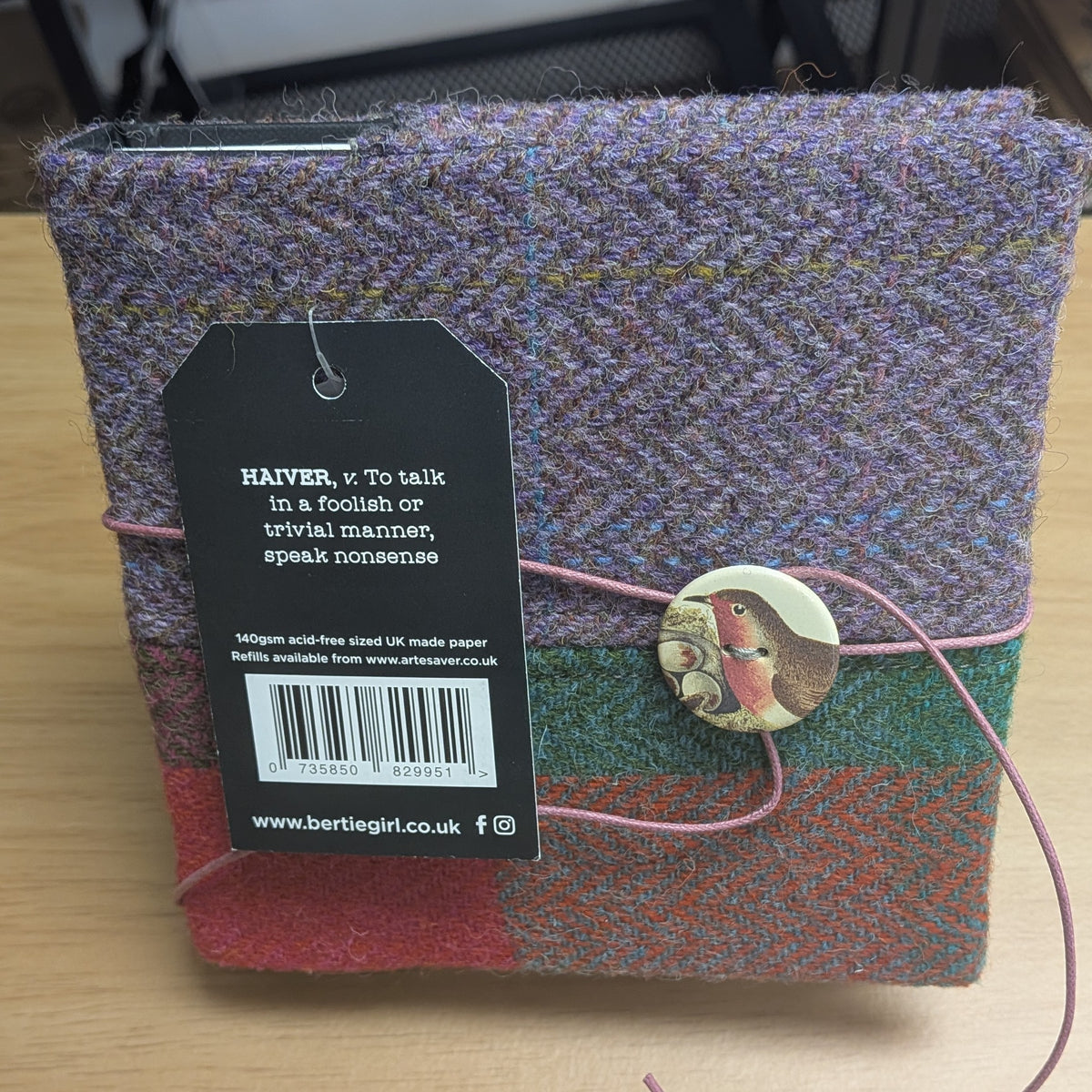 Harris Tweed Notebook - Square