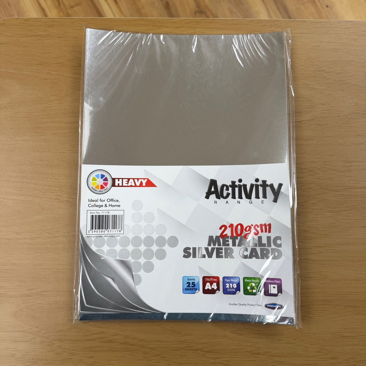 Metallic Activity Card, A4, 25 sheets