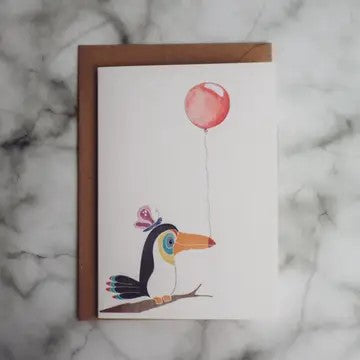 Pelican with Balloon