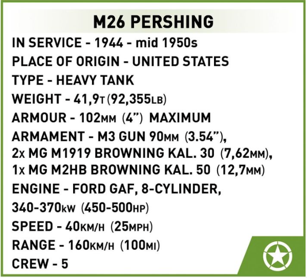M26 Pershing (1:28 scale)