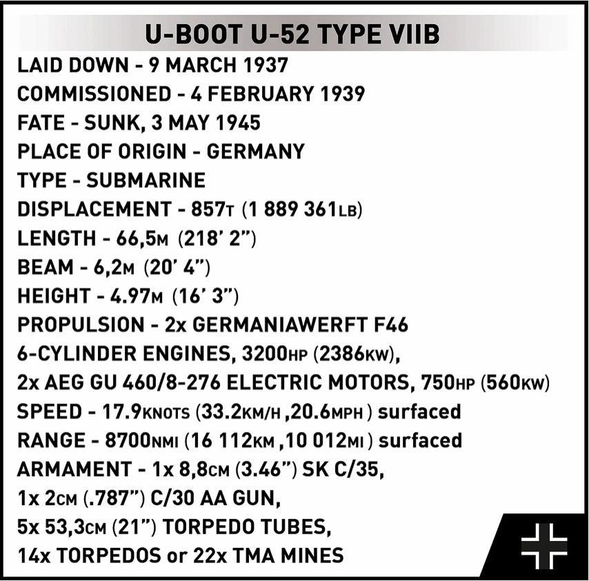 U-Boat U-52 (Type VIIB)
