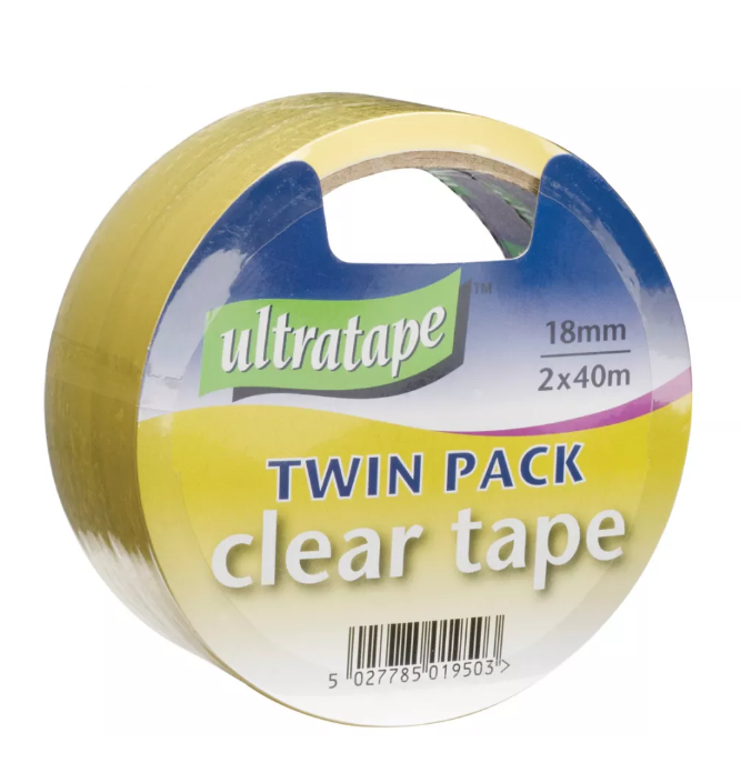 Twin pack clear tape