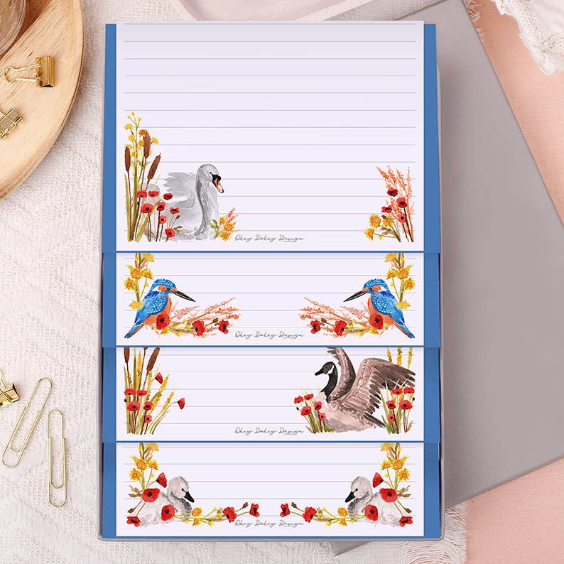Stationery Set, A5 River Birds