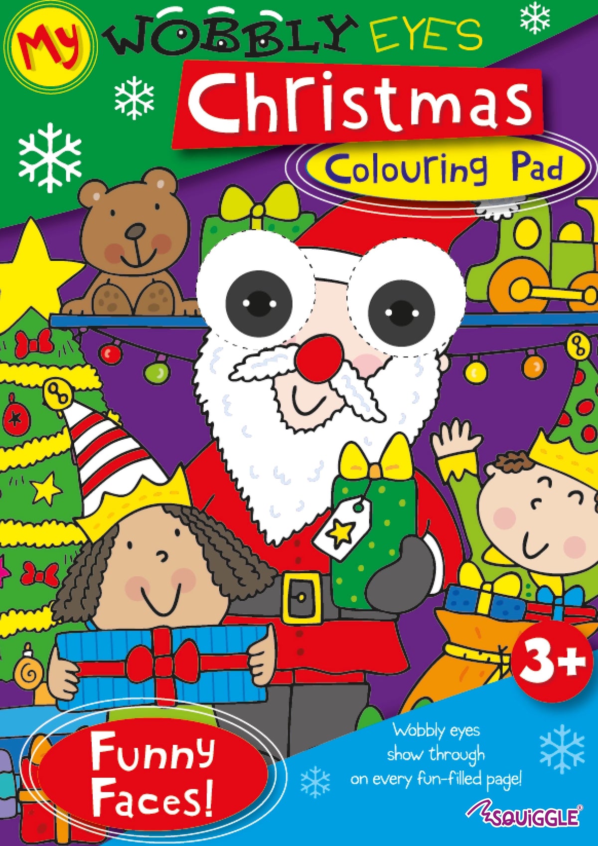 Christmas Wobbly Eyes Colouring Book