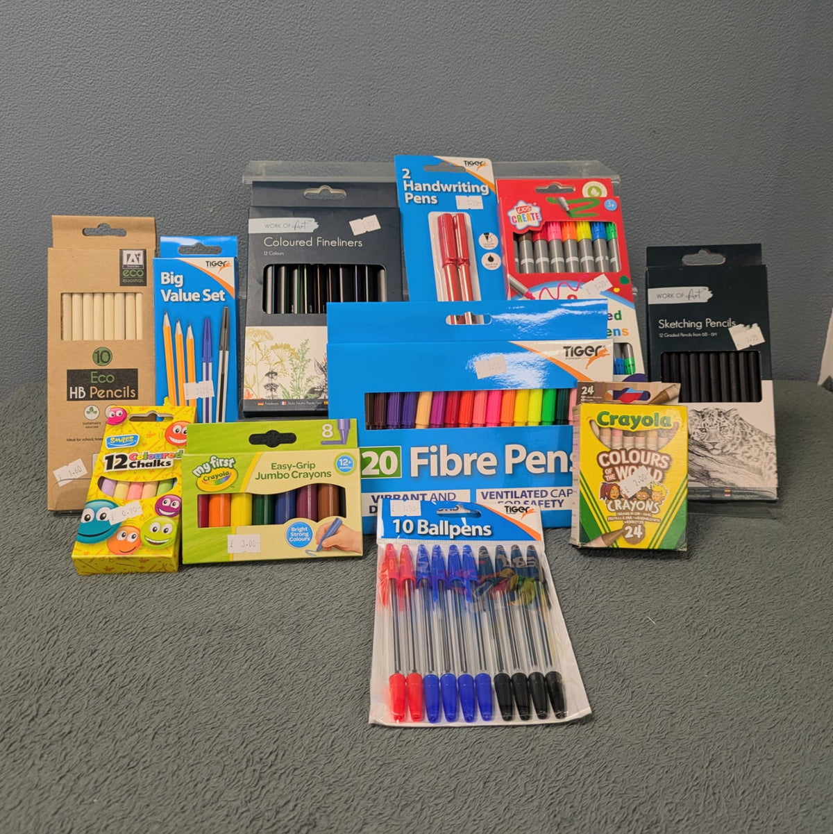 Pencils, Pens & Crayons
