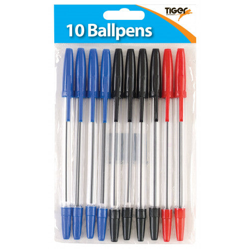 Ballpoint pens, pack of 10