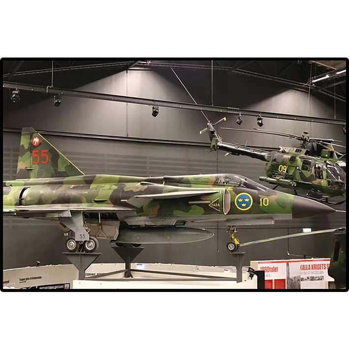 A photograph of the real aircraft displayed in a museum, highlighting the level of accurate detail the model possesses.