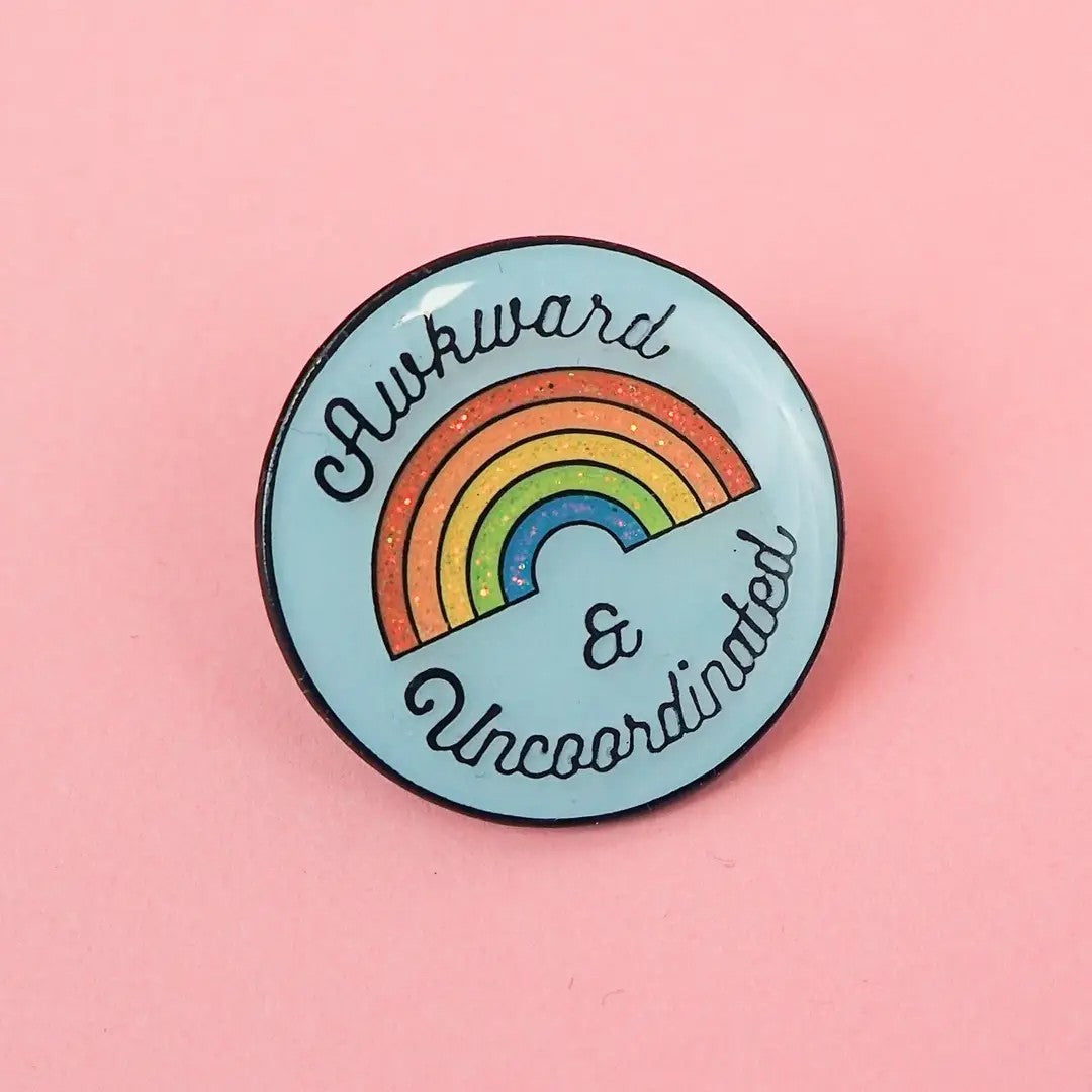 Enamel Pin, Awkward and Uncordinated