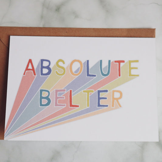 Well Done Card, Absolute Belter