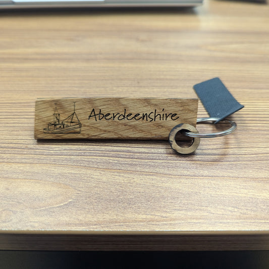 Aberdeenshire Whisky Barrel Keyring