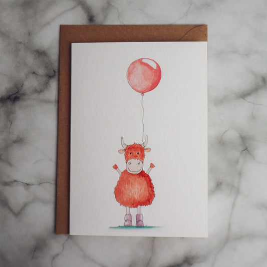 Highland Coo Balloon