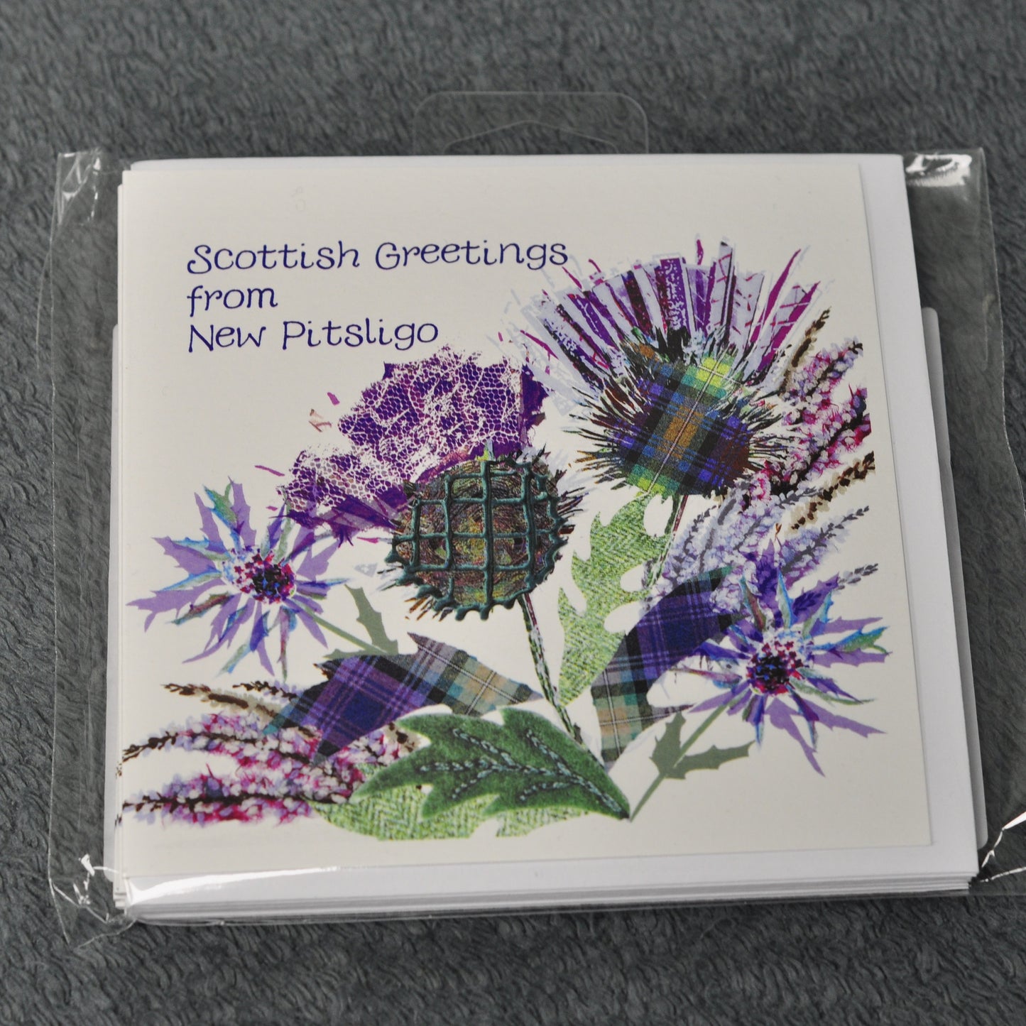 Notecards, Pk of 6 - Scottish Greetings from New Pitsligo, Thistle