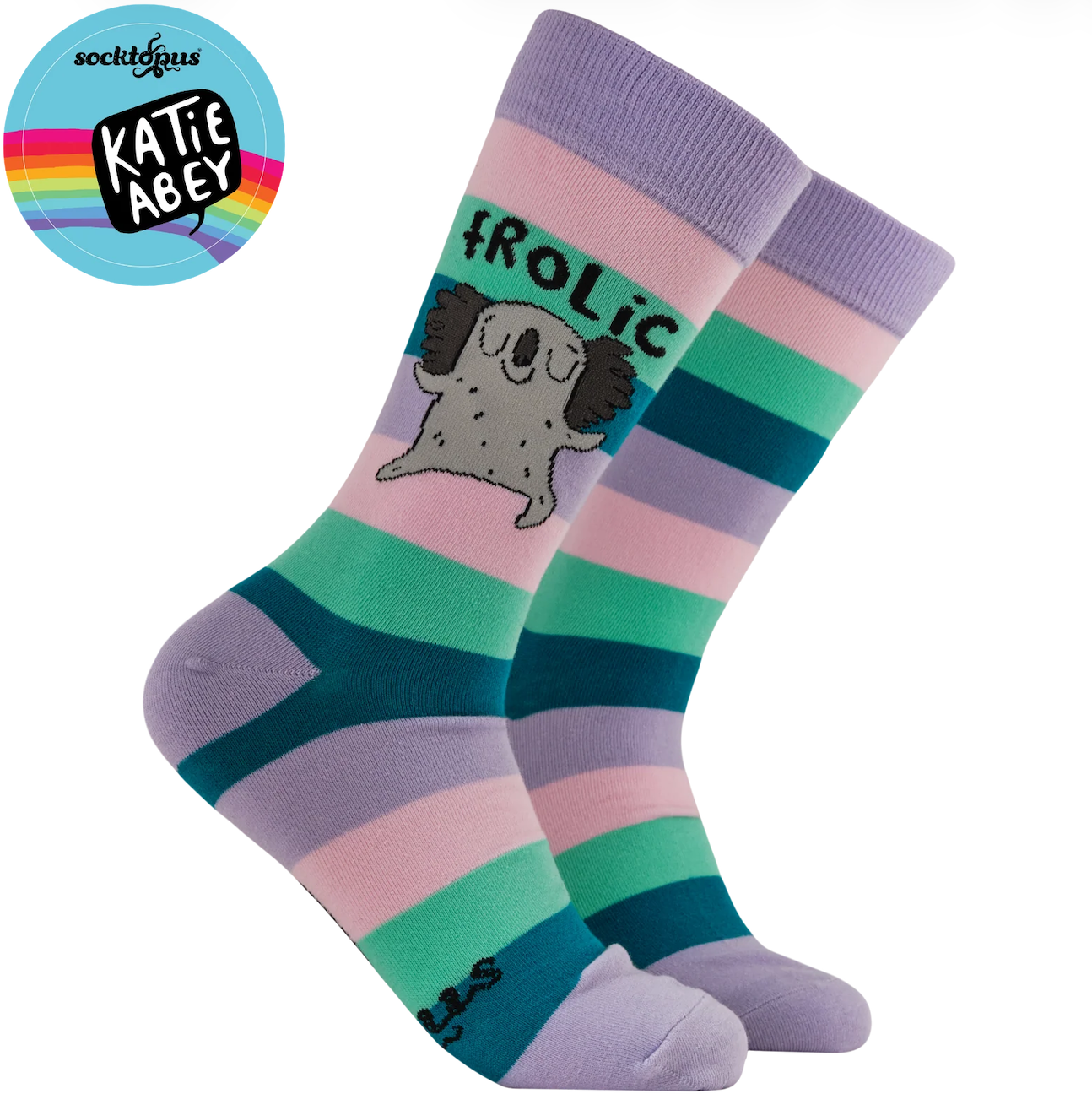 Frolicking Socks by Katie Abie
