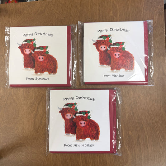Notecards, Pk of 6 - Merry Christmas from....