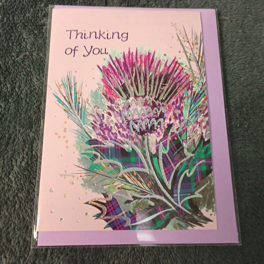 Thinking of You Thistle Card
