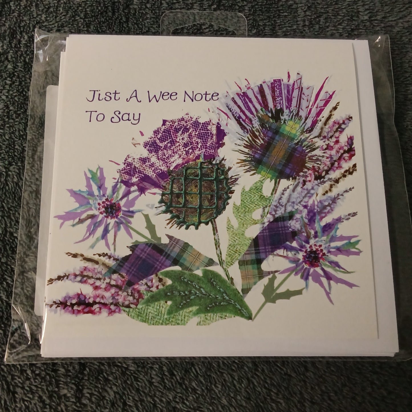 Notecards, Pk of 6 - Jist a Wee Note To Say