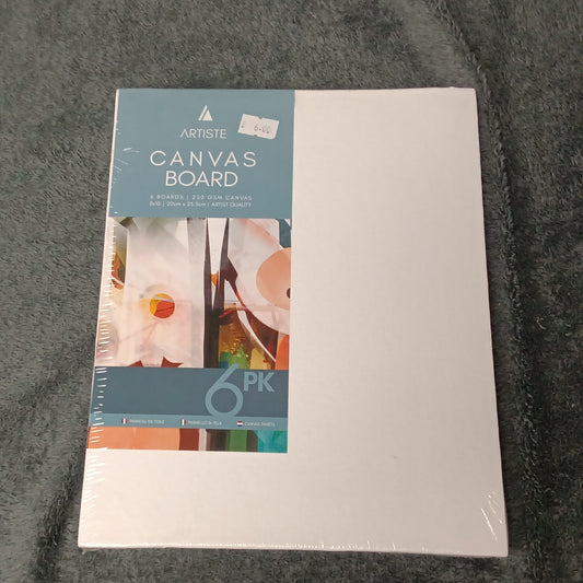 Canvas panels, pack of six, 20x25.5cm