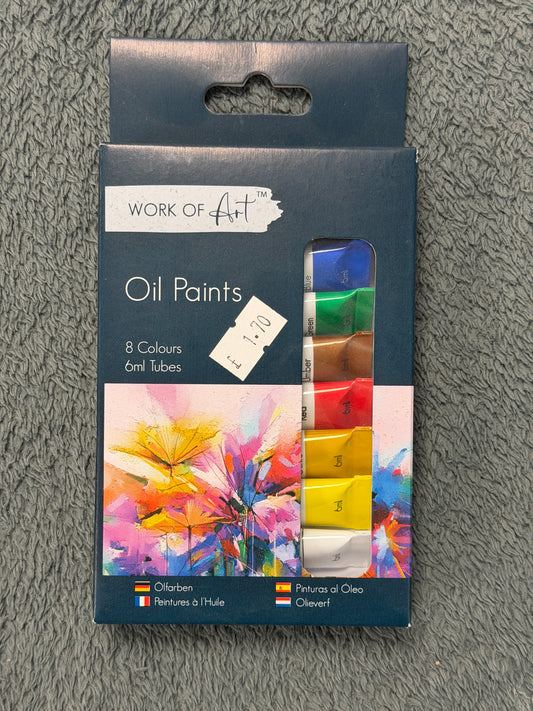 Paint tubes, Oil, 8 x 6ml