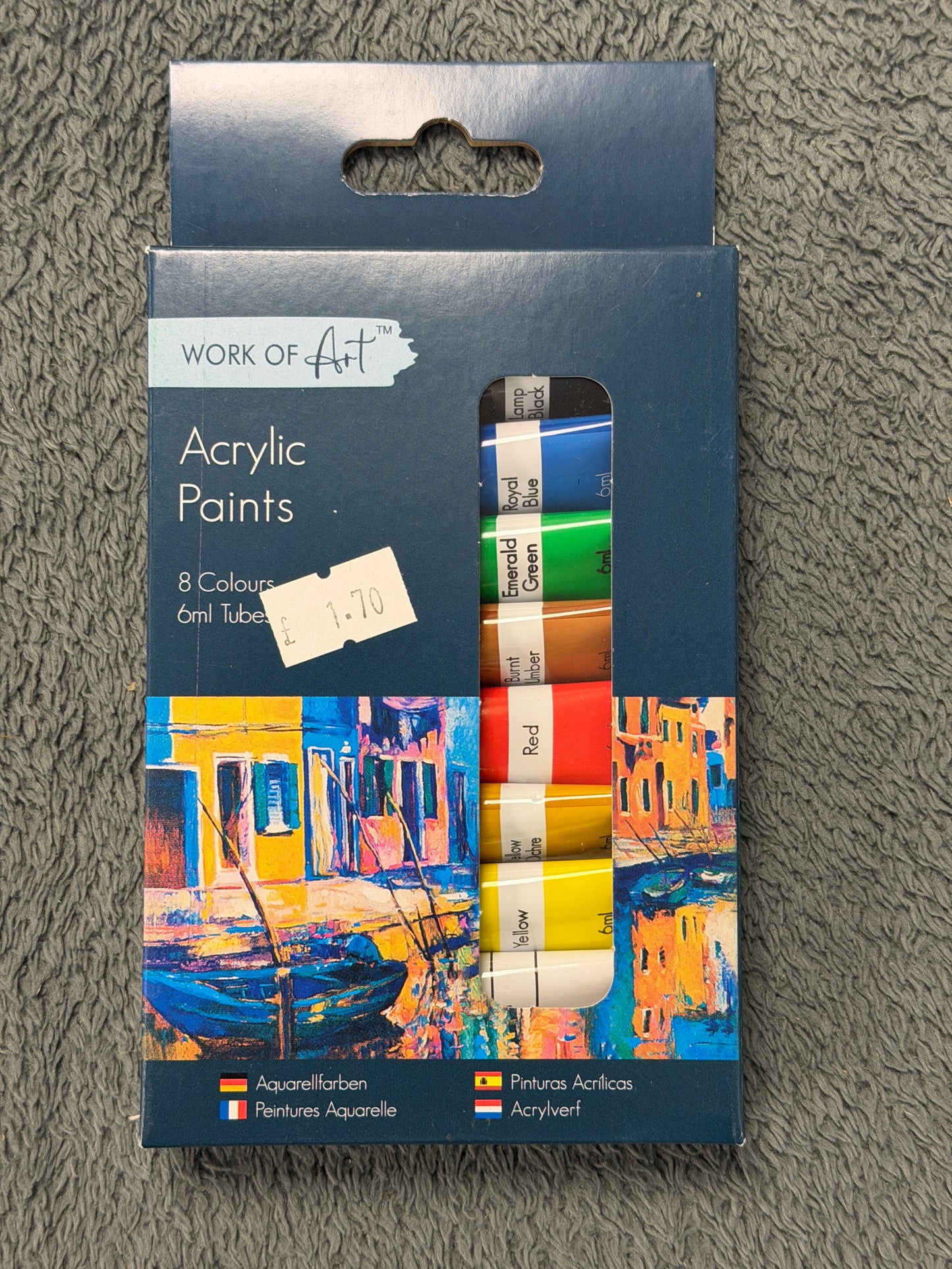 Paint tubes, Acrylic, 8 x 6ml
