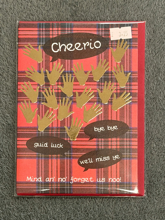 Goodbye Card - Tartan