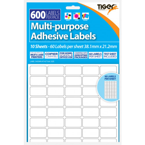 Printer Labels - 600 per pack