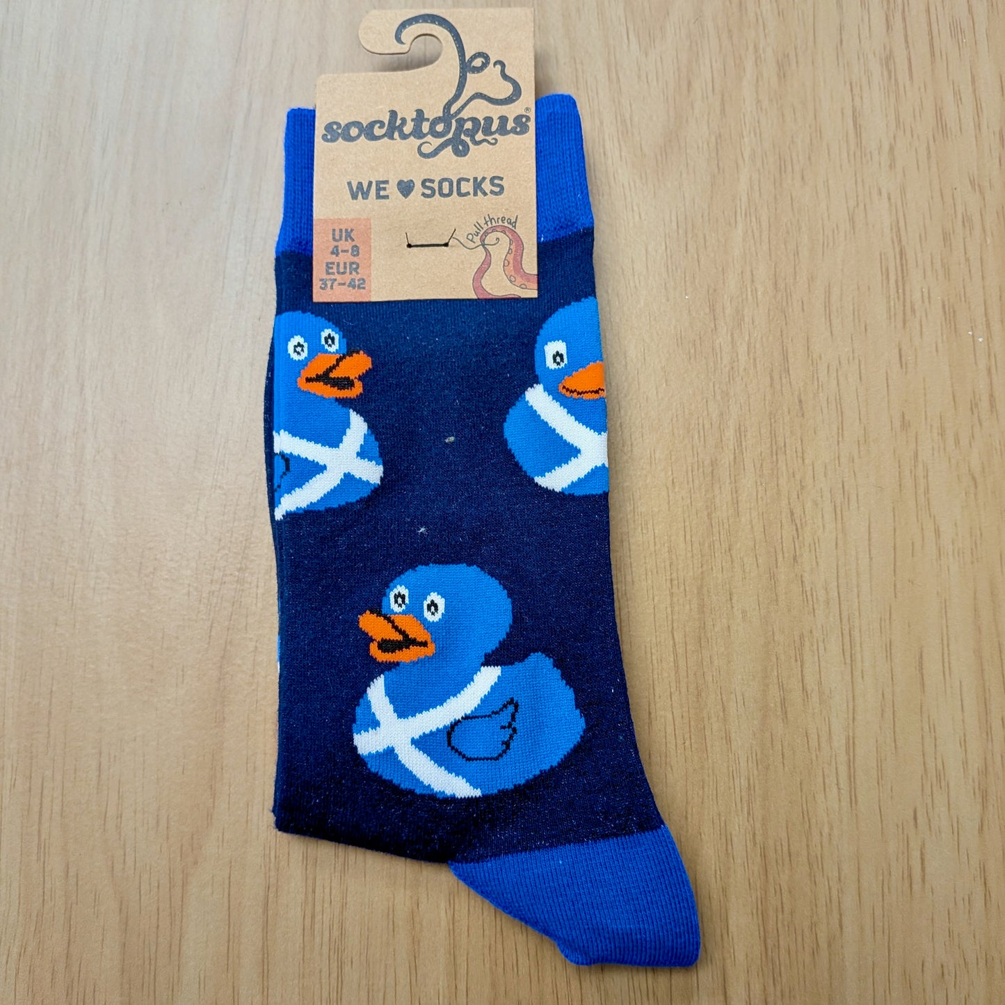Scottish Rubber Duck Socks by Socktopus