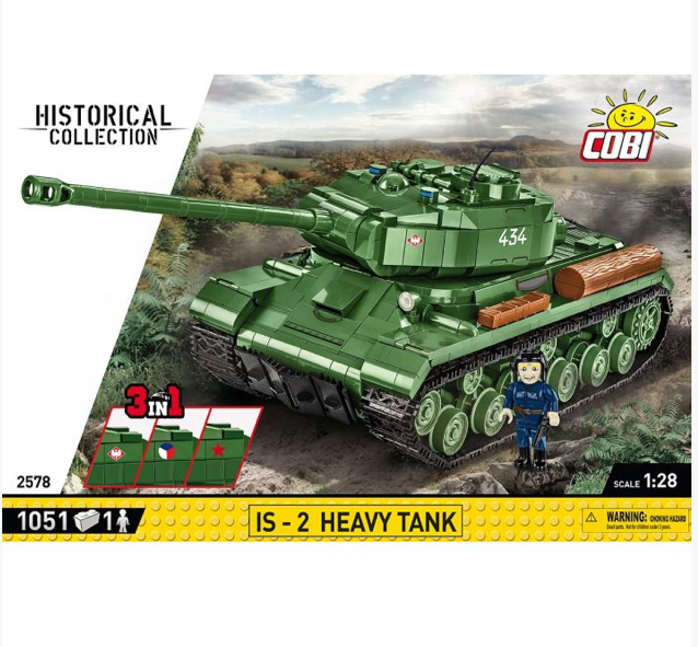 IS-2 Heavy Tank (1:28 scale) 3 in 1