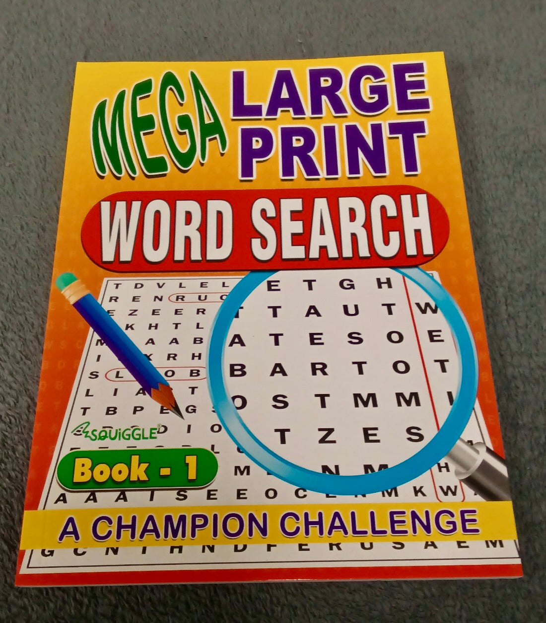 Activity Book, Large Print Wordsearch, A4, Set 1