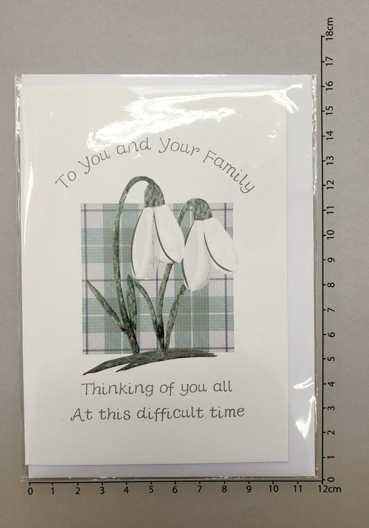 Sympathy Snowdrops Card