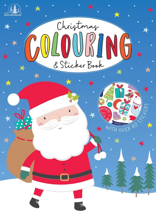 Christmas Colouring and Sticker Book, A3