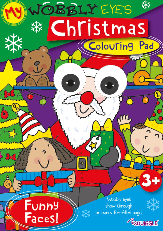 Christmas Wobbly Eyes Colouring Book