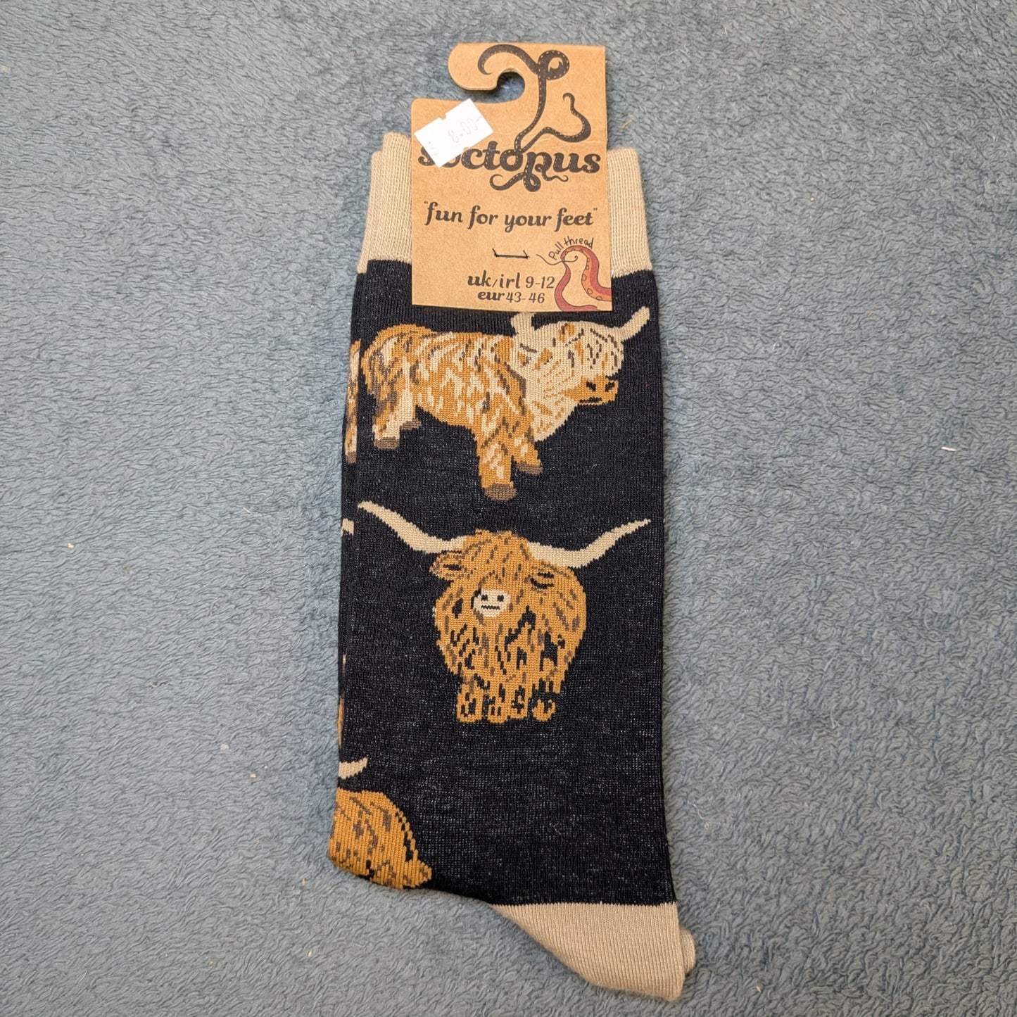 Highland Cow Socks by Socktopus