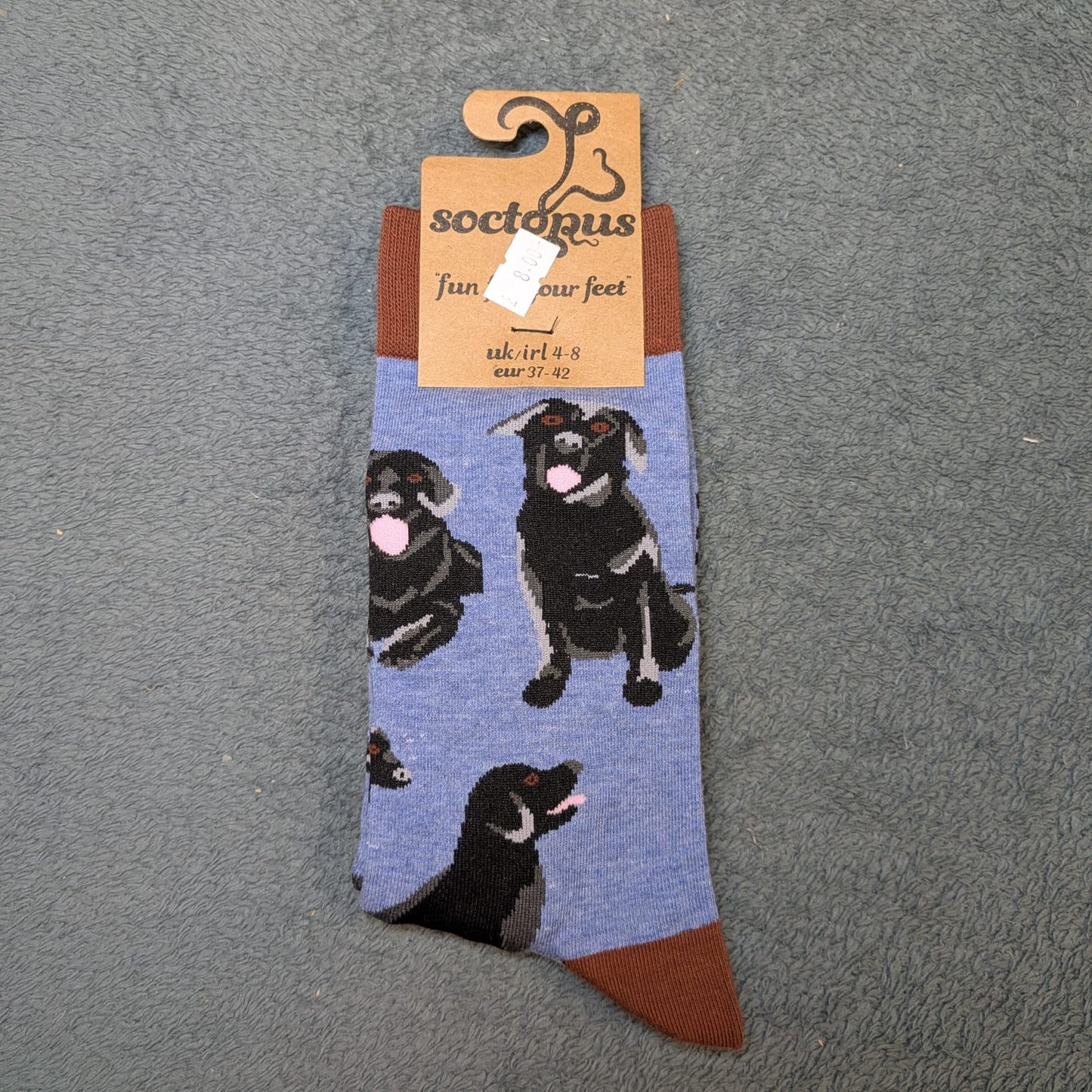 Black Lab Socks by Socktopus