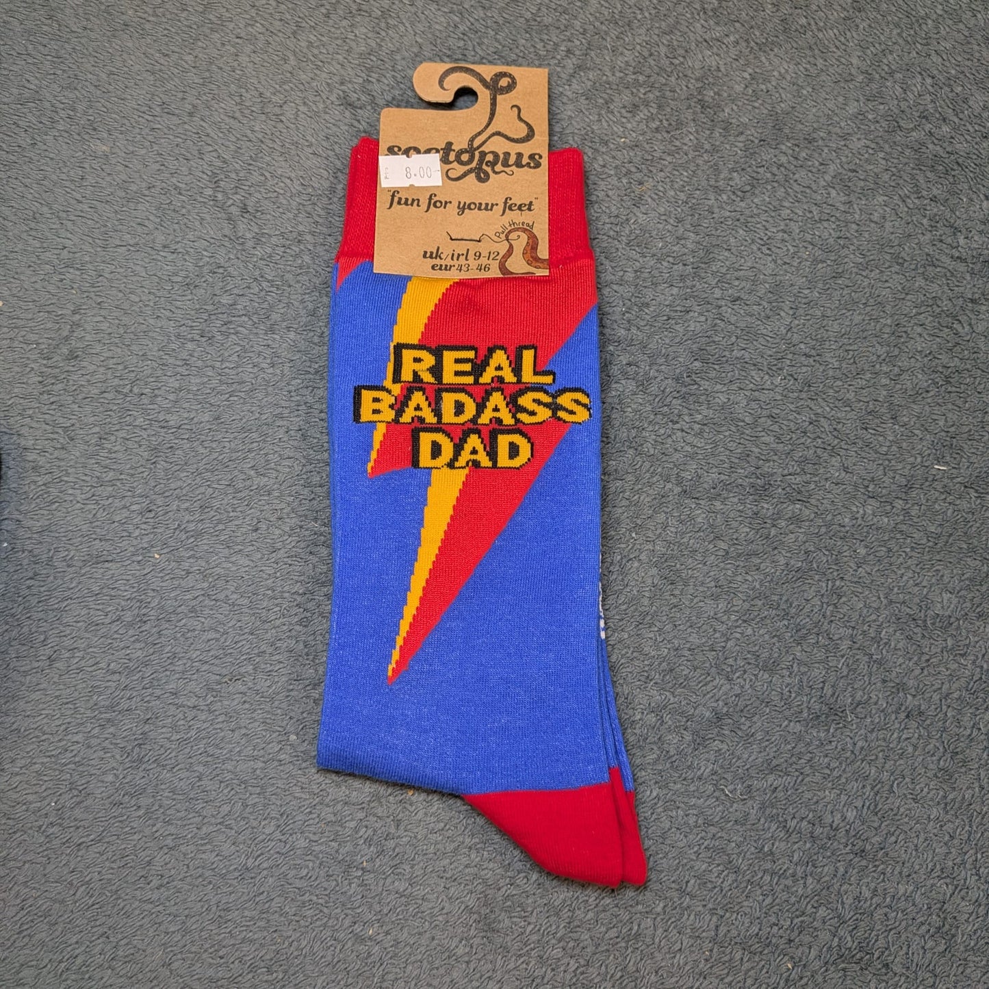 Real Badass Dad Socks by Socktopus