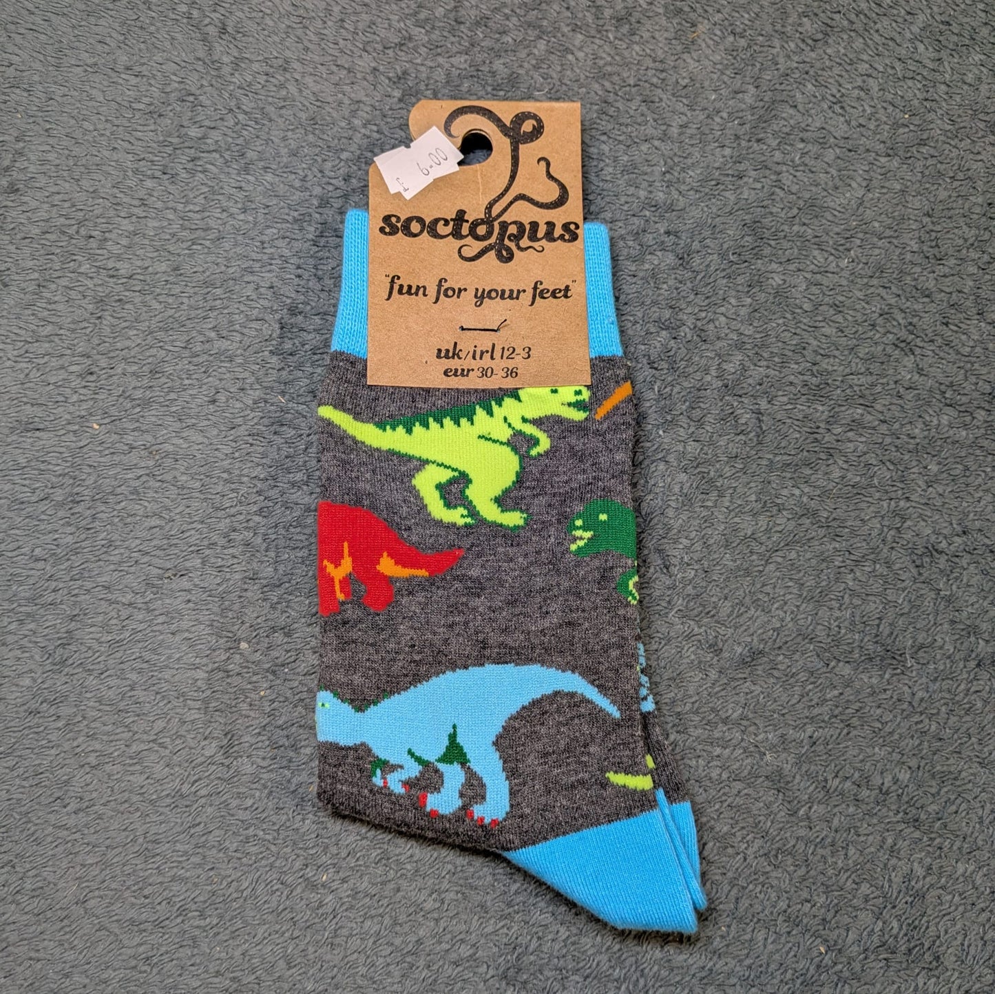 Jurassic Dinosaur Socks by Socktopus