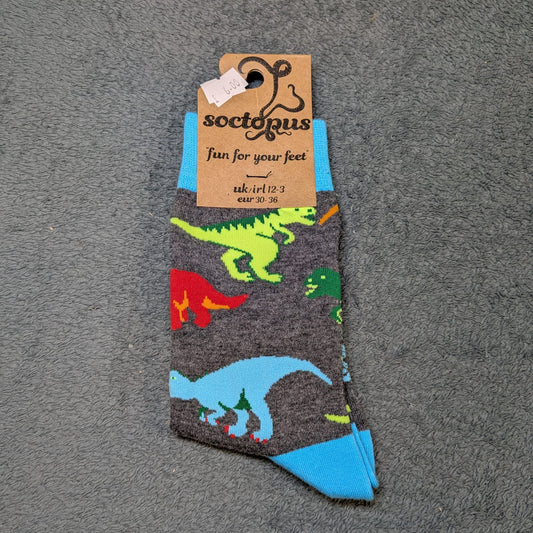 Jurassic Dinosaur Socks by Socktopus
