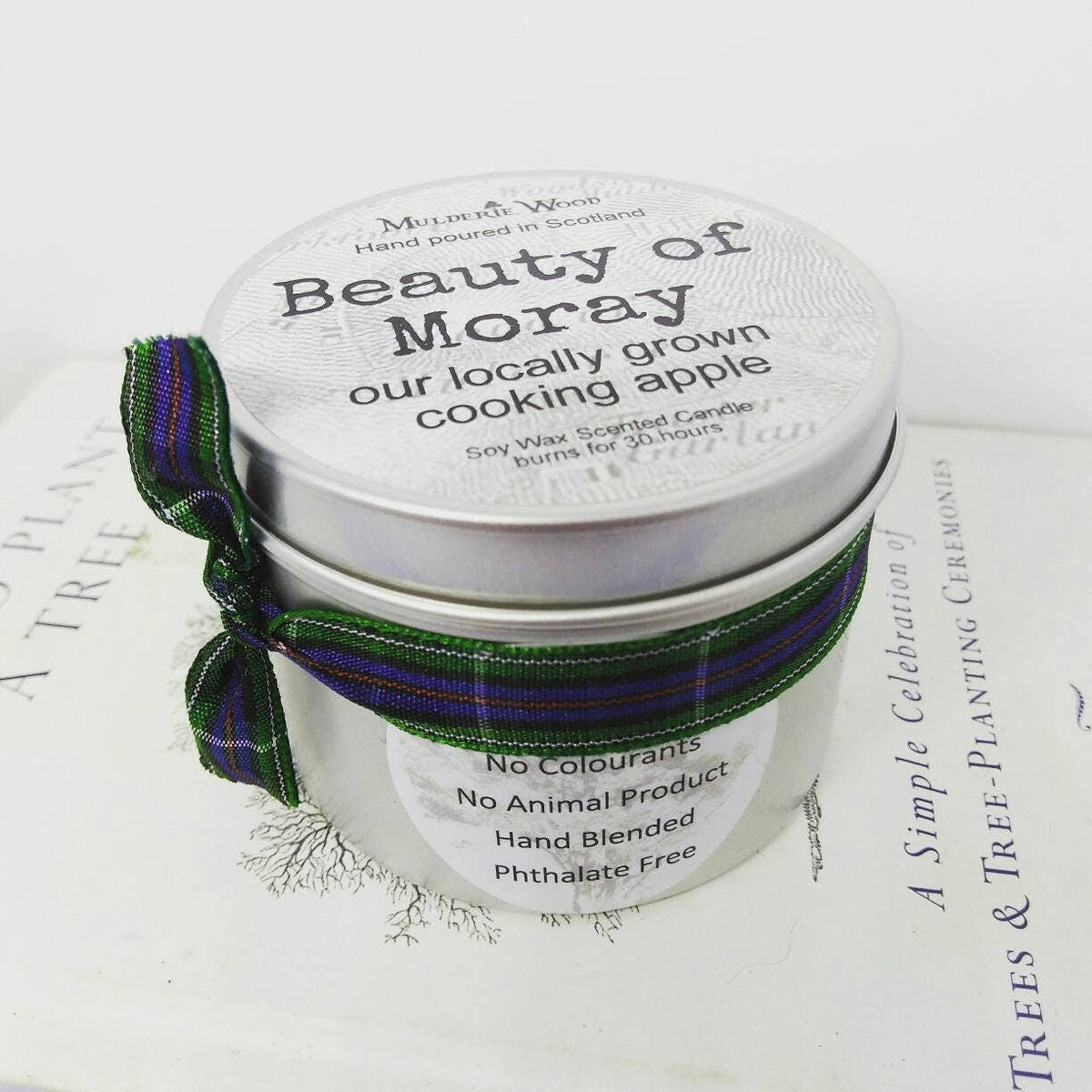 'Beauty of Moray' Apple Scented Natural Soy Wax Candle