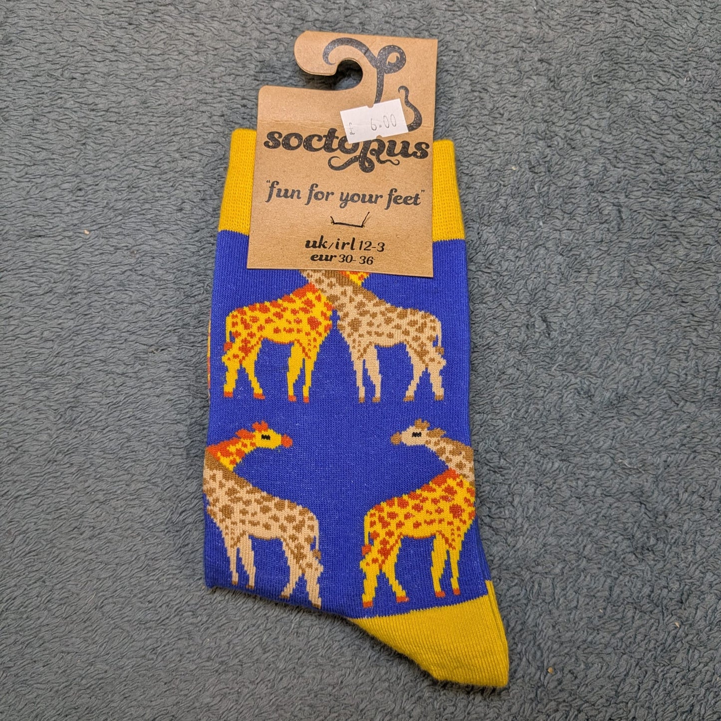 Giraffe Socks by Socktopus