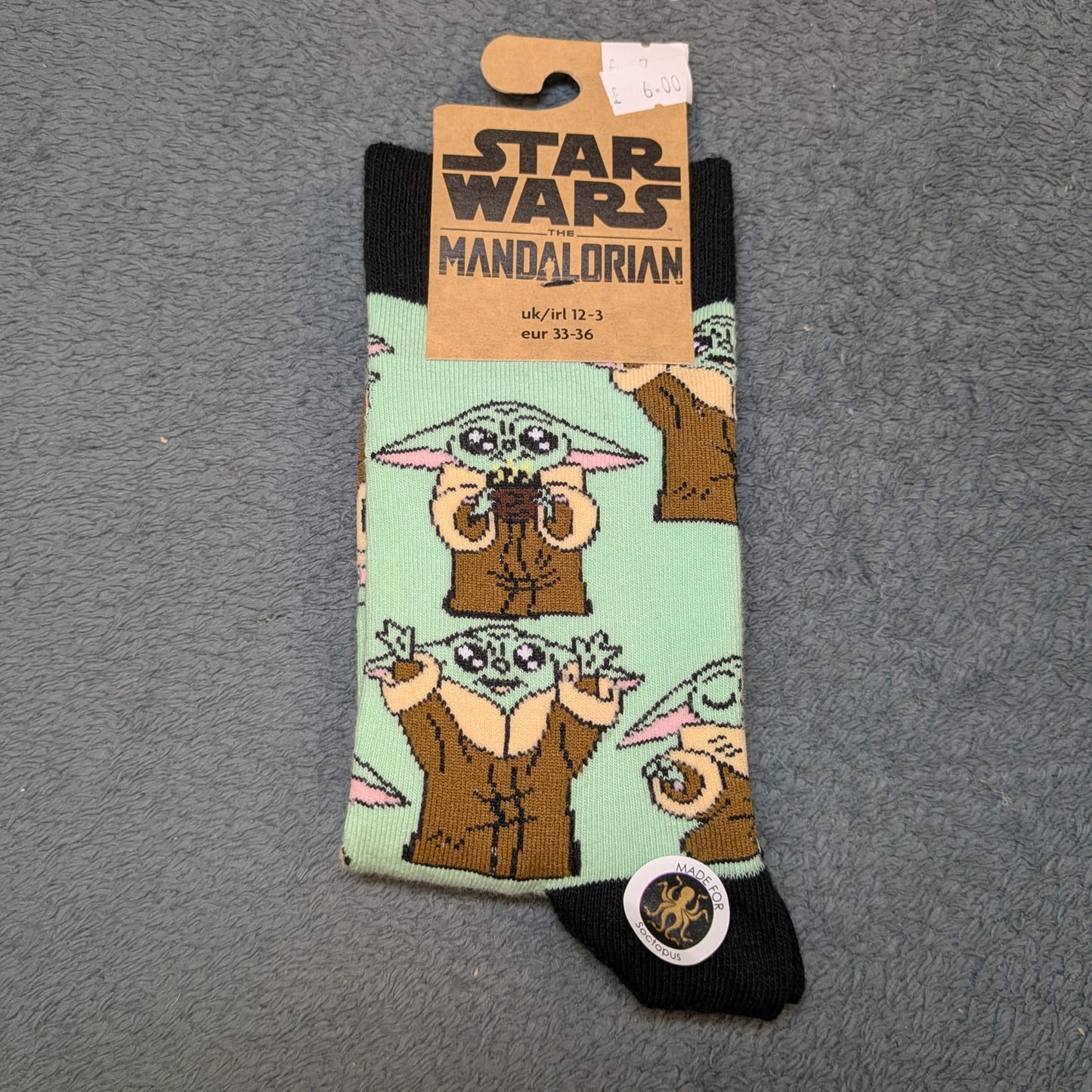 Grogu Socks by Socktopus