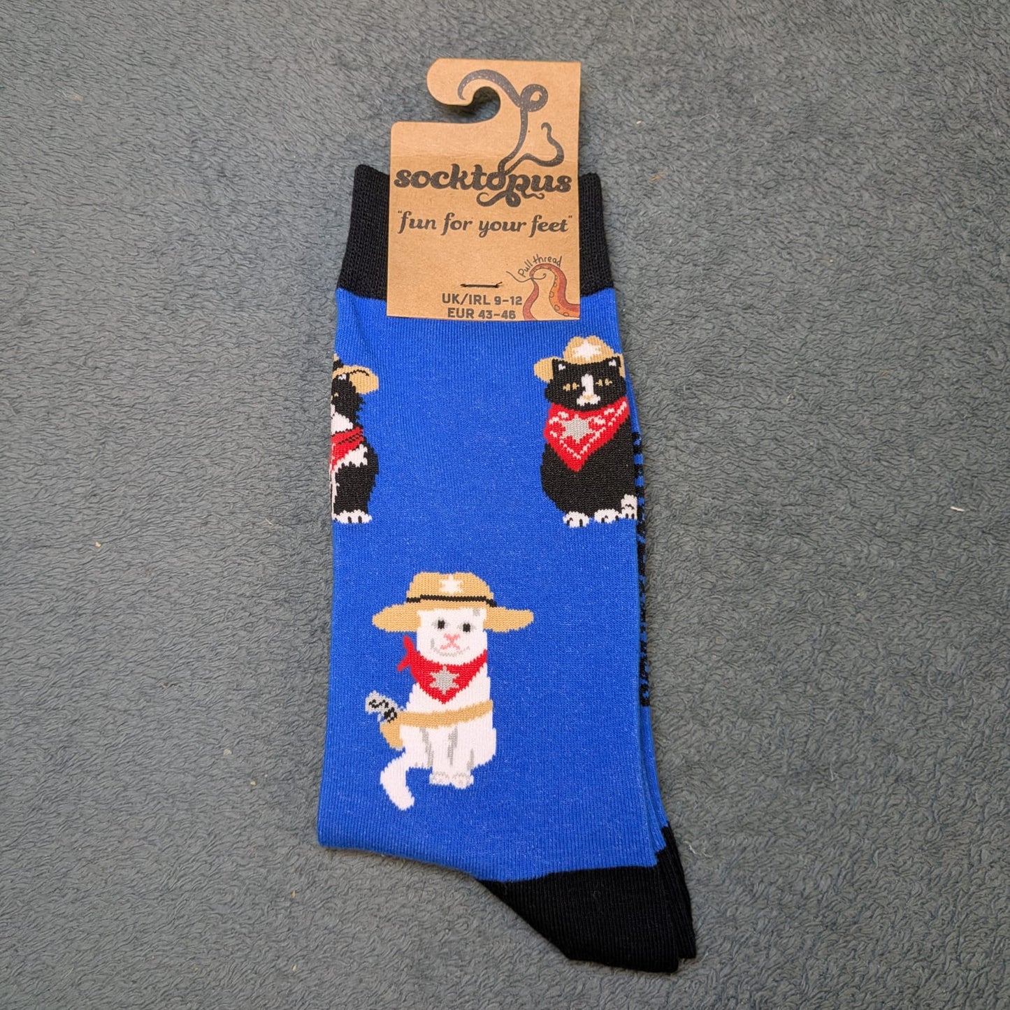 Meowdy Pardner Socks by Socktopus