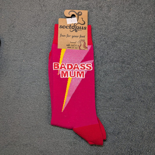Badass Mum Socks by Socktopus
