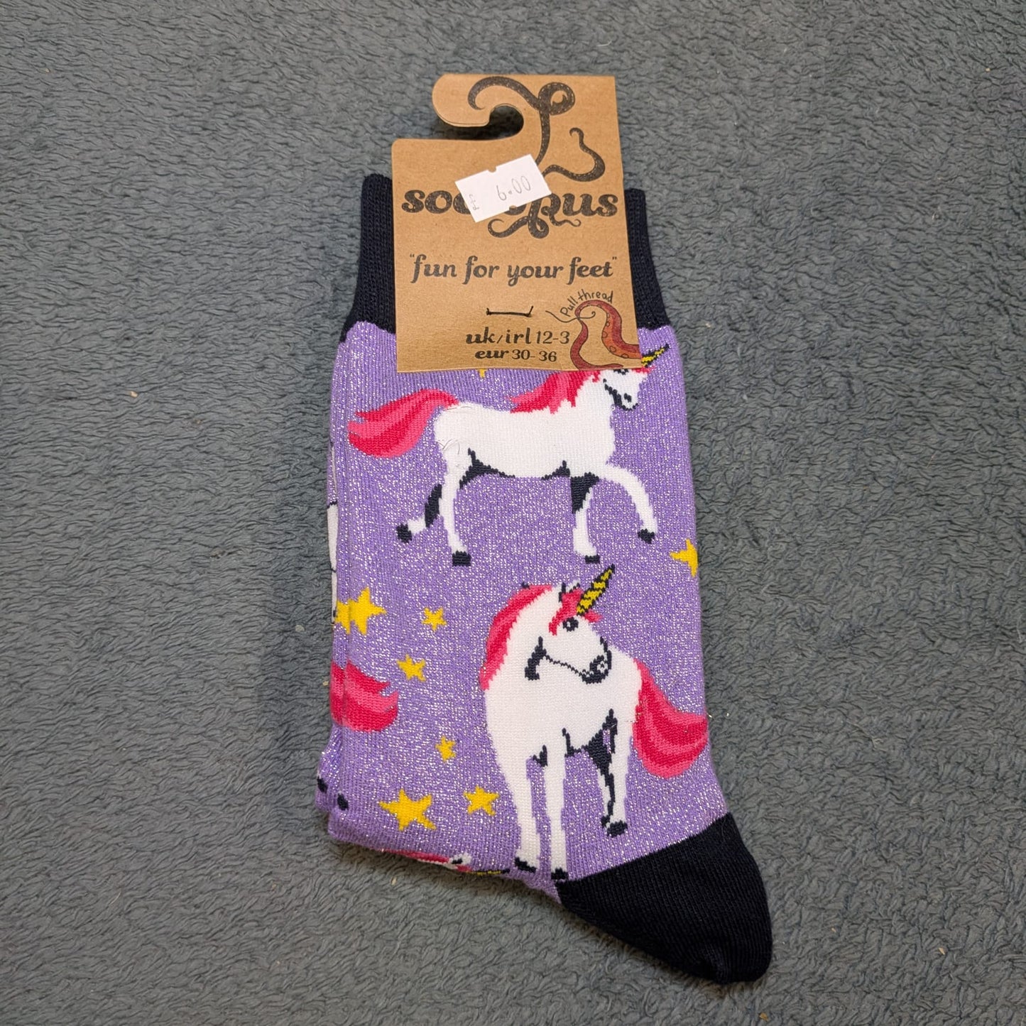 Unicorn Socks by Socktopus